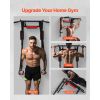 Multifunctional Pull Up Bar, Wall Mounted Chin Up Bar Dip Station for Home Gym, Heavy Duty Steel Upper Body Workout Pull Ups