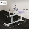 Adjustable Steel Seated Calf Raise Exercise Strength Training Gym Equipment, Purple