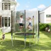 14FT Trampoline Spring Cover, Safety Trampoline Pad Replacement, Waterproof and Tear Resistant, All Weather Trampoline Accessories, Green