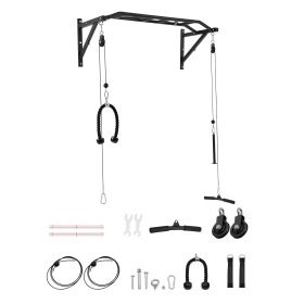 VEVOR Pull Up Bar, Multi-Grip Wall Mounted Pull Ups, 50 in Width Multifunctional Chin Up Training Station (Default: Default)