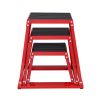 VEVOR Plyometric Jump Boxes, 12/18/24 Inch Plyo Box, Platform and Jumping Agility Box