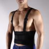 Adjustable Weightlifting Belt with Shoulder Strap Back Braces Support for Lower Back Pain Weight Lifting Support Movers Exercise Workout Fitness