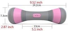 1 pair Ladies Adjustable Dumbbells Fitness Equipment Barbell Tablets Cast Iron Coated Plastic Yoga Dumbbell Plastic Dumbbells 2 Kilos to 4kilos W